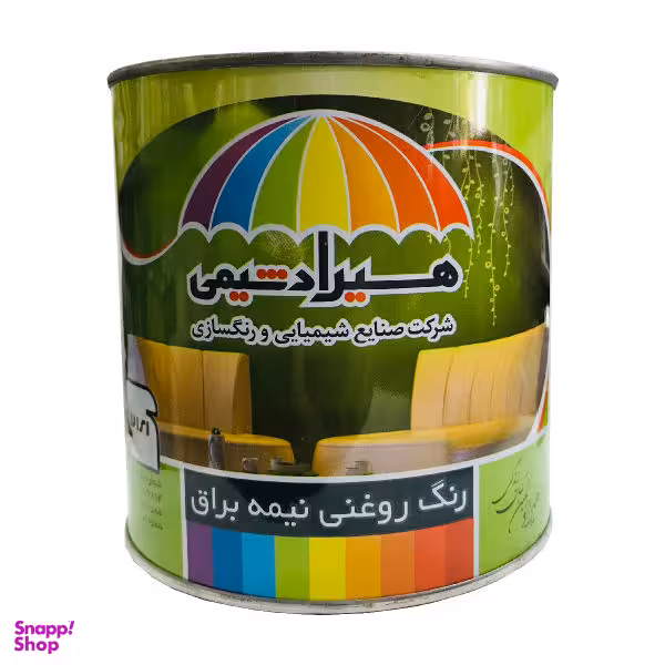 رنگ روغنی سفید نیمه براق هیراد شیمی کد 111 حجم 946 میلی لیتر
