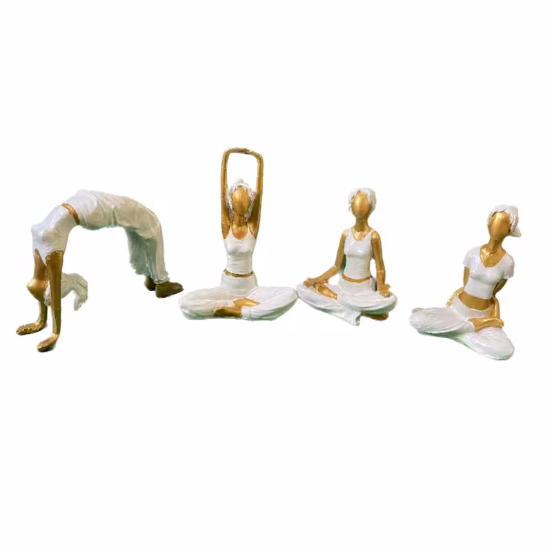 مجسمه مدل یوگا S02 مجموعه 4 عددی