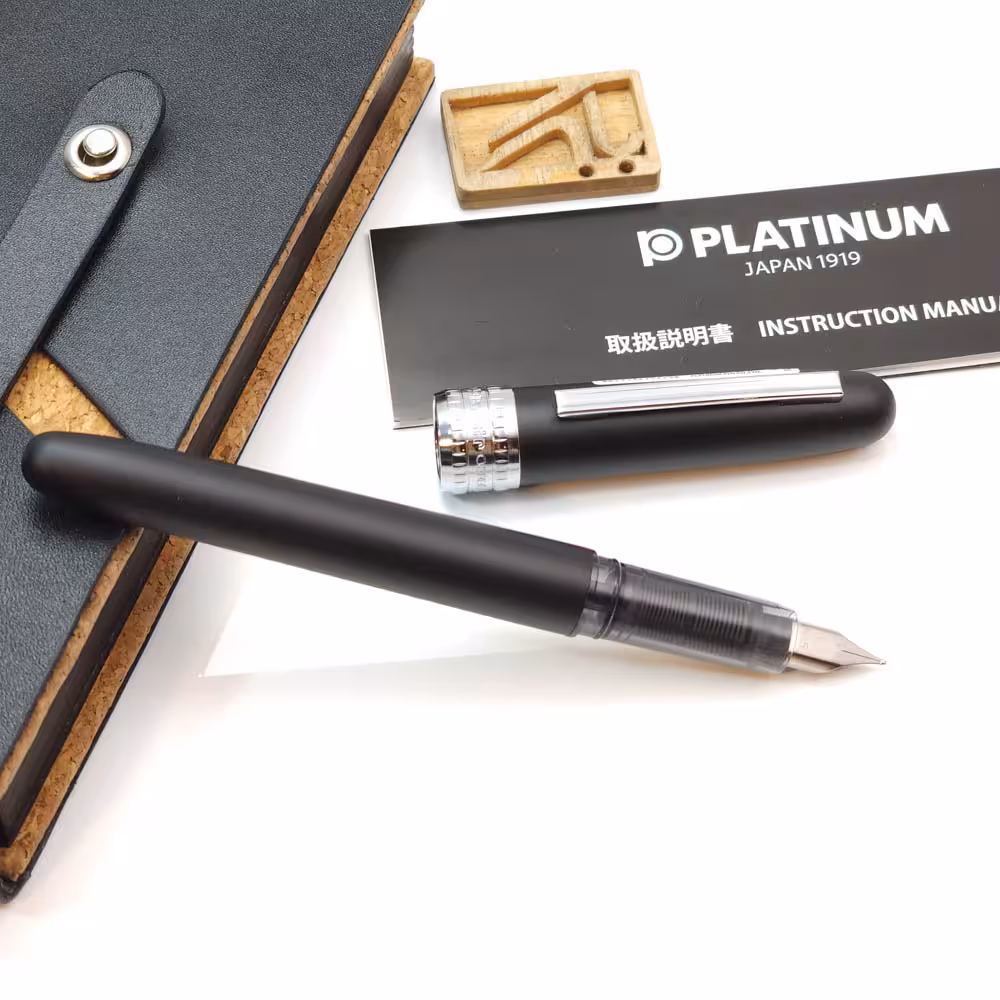 خودنویس پلاتینیوم پلیسیر غبار سیاه PLATINUM Plaisir Black mist 1