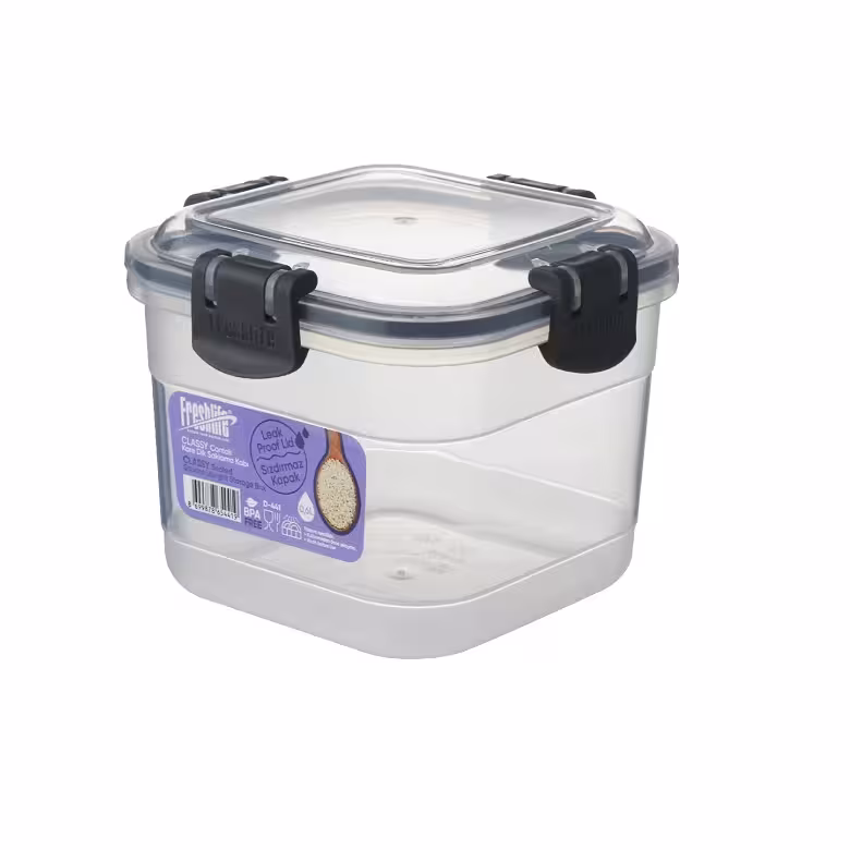 بانکه مربعی ضدنشتی فرش لایف ترکیه 600 میلی لیتر مدل Classy کد D-441