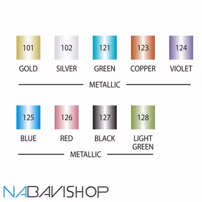 ماژیک براش متالیک زیگ بسته 8 عددی