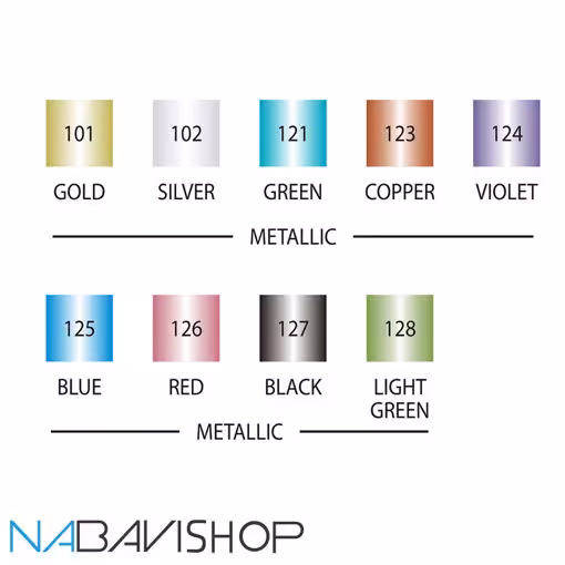 ماژیک براش متالیک زیگ بسته 8 عددی