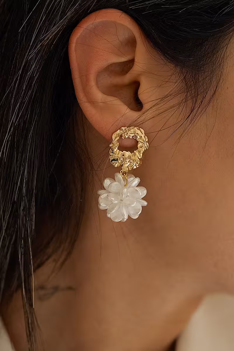 گوشواره گل دفرمه کد 38