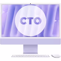آی مک 24 اینچ M4 کاستوم پردازنده 10core – 10core حافظه رم 24 گیگابایت ظرفیت 1 ترابایت SSD بنفش Z1EU000AL - Hiappleir