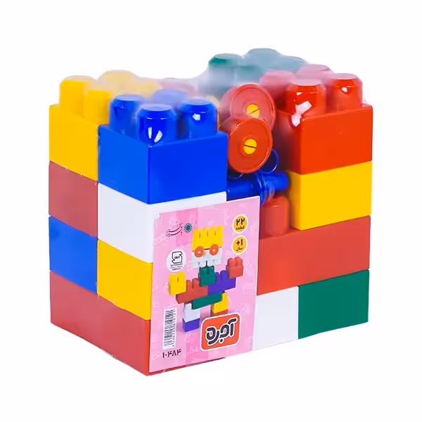 اسباب بازی آجره 22 قطعه با فرزندان