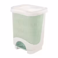 سطل زباله پدالی 4 گوش صورتی پاستیلی بزرگ لیمون