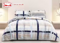 ست کاور لحاف یک نفره چهارخونه 3