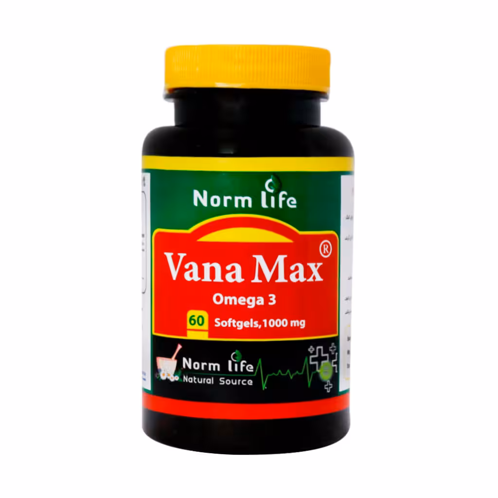 سافت ژل امگا 3 وانا مکس نورم لایف 1000 میلی گرم | Norm Life Omega3 Vana Max