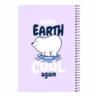 دفتر مشق 80 برگ اس جی مدل خرس قطبی