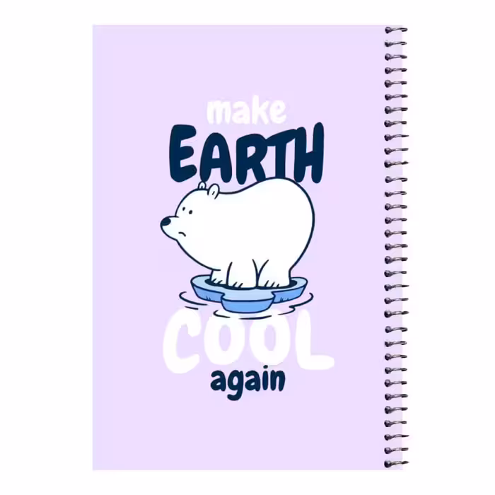 دفتر مشق 80 برگ اس جی مدل خرس قطبی