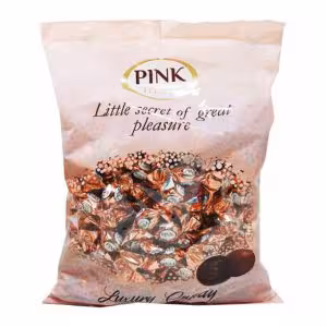 شکلات پذیرایی ترافل پینک با مغز خامه شکلاتی 500 گرم