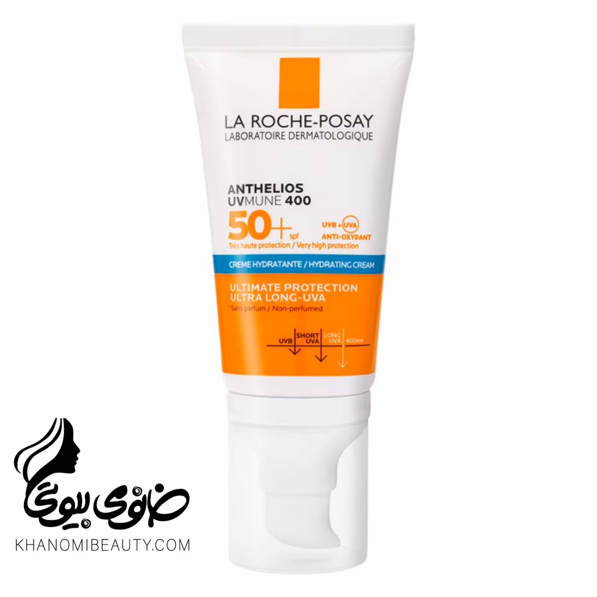 ضد آفتاب کتابی اینویزبل بی رنگ سری لاروش پوزای فلوئید مدل UV Mune 400 با SPF50 حجم 50 میل La Roche-Posay Anthelios Uvmune 400 Invisible Fluid SPF50 Non-Perfumed, 50ml