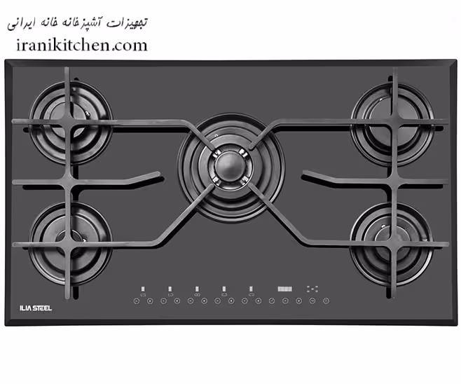 گاز صفحه ای ایلیا استیل مدل G 505 لمسی
