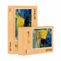 پازل شیشه ای استینو 1000 تکه طرح ونگوگ  (کد 12109)،(باجعبه)