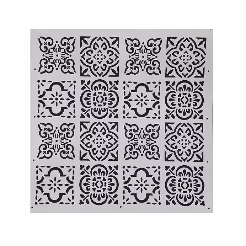 شابلون و استنسیل کیک طرح کاشی