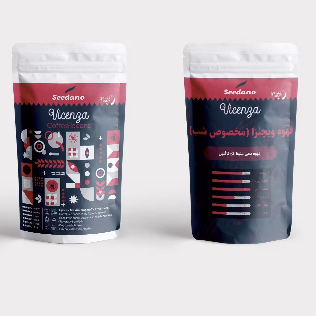 دانه یا پودر قهوه ویچنزا سیدانو 250 گرمی (دمی) مخصوص شب