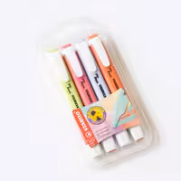 پک هایلایتر 4 عددی پاستلی استابیلو (STABILO)