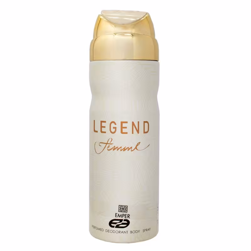 اسپری بدن زنانه امپر مدل legend حجم 200 میلی لیتر