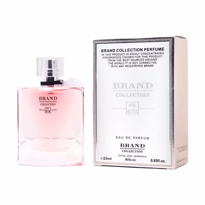 ادکلن زنانه برند کالکشن کد 076 رایحه لانکوم لاویه بل اینتنس (LANCOME La vie est belle INTENSE) حجم 25 میل - Brand Collection