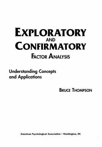 خرید و دانلود نسخه کامل کتاب Exploratory and Confirmatory Factor Analysis: Understanding Concepts and Applications