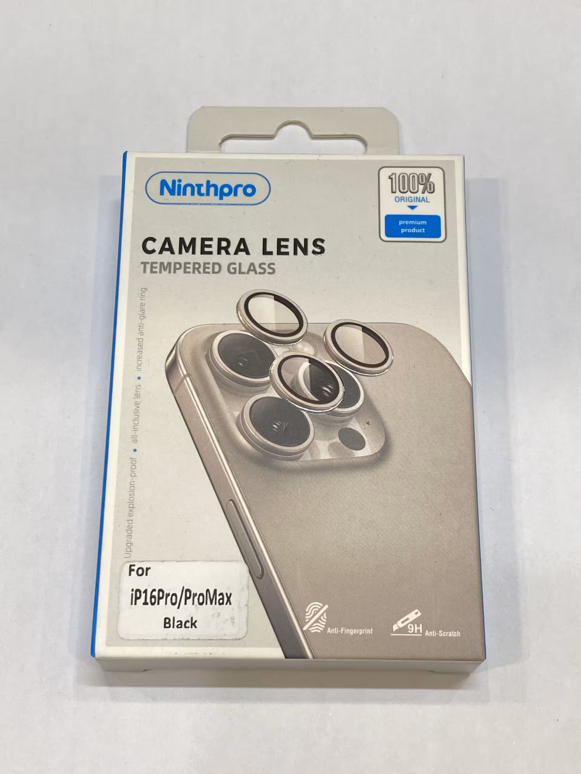 گلس لنز آیفون 16پرو/16پرومکس مشکی