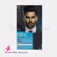 کیت رنگ مو مشکی مردانه نیترو پلاس شماره N1 حجم 50 میلی لیتر