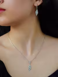 نیمست نقره جواهری کد 00336