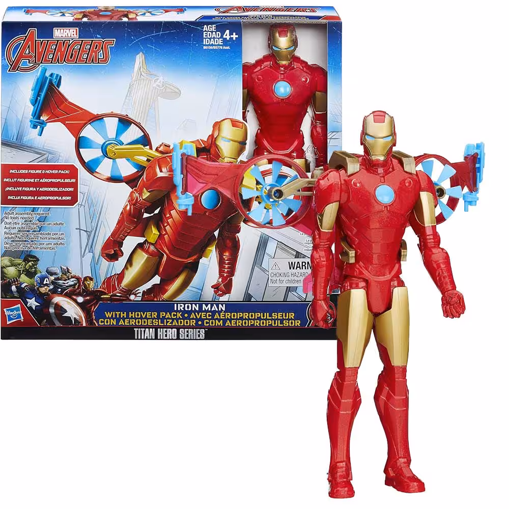 اکشن فیگور مرد آهنی Ironman برند هاسبرو همراه با Hoverrock