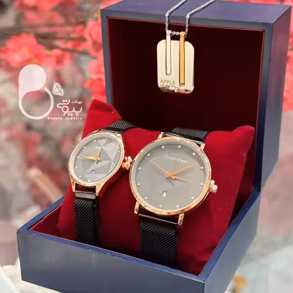 ست ساعت زنانه و مردانه وگردنبند
