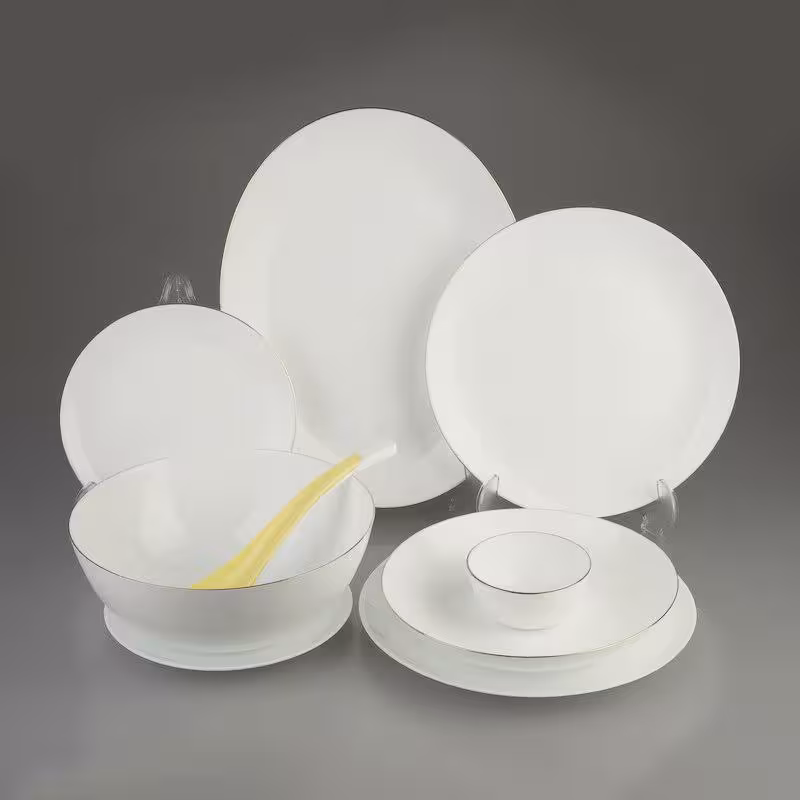 سرویس ارکوپال 26 پارچه  لب طلا گرد(مارک دینو فقط پشت ظروف)