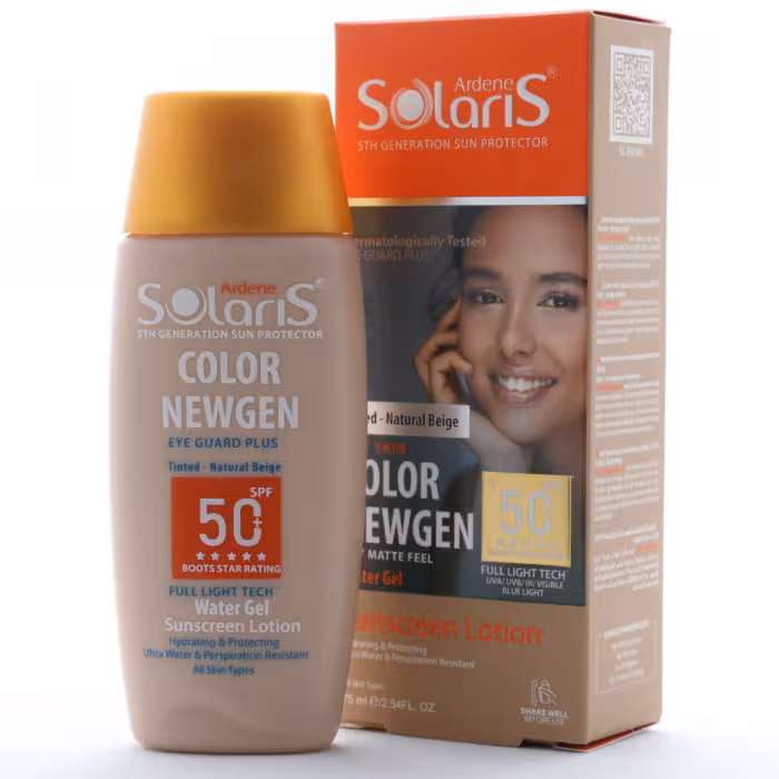 خرید لوسیون آبی ضد آفتاب فاقد چربی SPF 50 آردن سولاریس