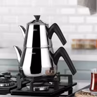 ست قوری و کتری استیل آریلدیز Aryıldız مدل Optimal ظرفیت 2 لیتر – طراحی کلاسیک، مقاوم و مناسب برای دم‌کردن چای روزانه