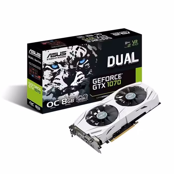 ASUS DUAL GTX1070-O8G Graphics Card