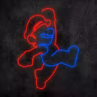 چراغ نئونی سوپر ماریو LED Neon