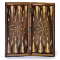 تخته نرد و شطرنج منبت کاری طرح چهار پادشاه k