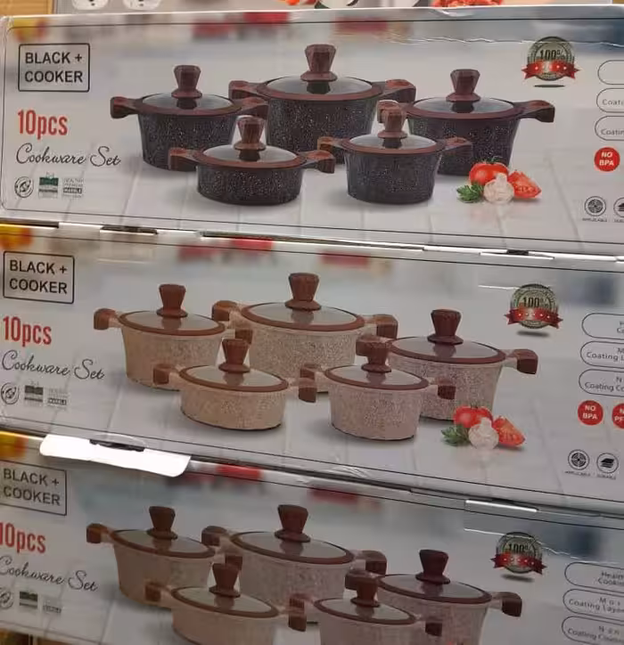 قیمت و فروش سرویس 10 پارچه چدن بلک کوکر black cooker اصلی