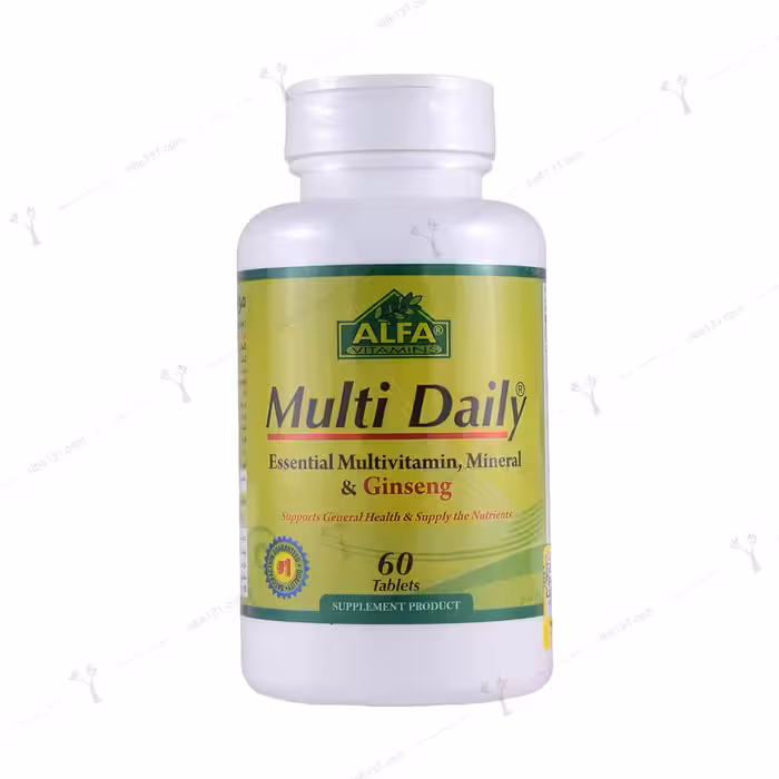 قرص مولتی دیلی آلفا ویتامینز 60 عددی