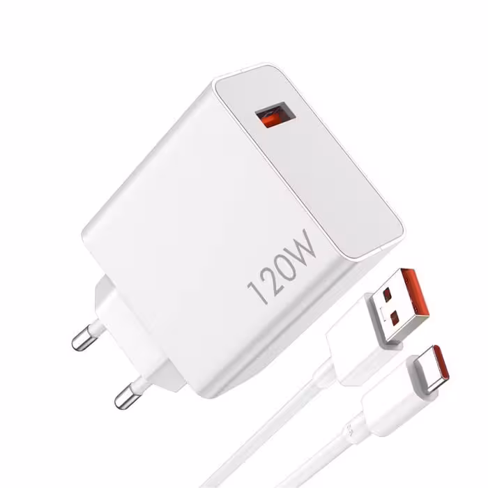 شارژر دیواری 120 وات اورجینال شیائومی با کابل تایپ C ( به‌همراه کارتن گوشی)