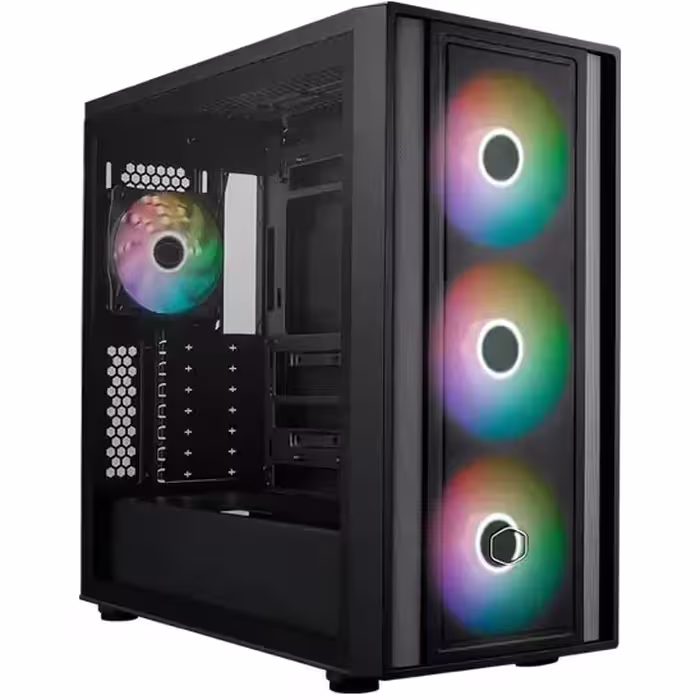 کیس کامپیوتر اداری و گیمینگ کولرمستر مدل MasterBox 600 Mid Tower مشکی