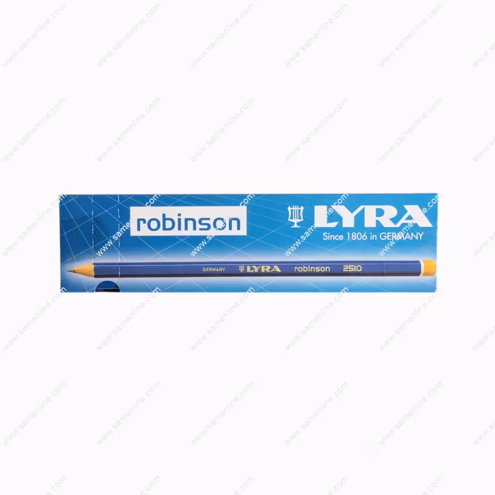 مداد مشکی لیرا مدل ROBINSON 2510 با درجه سختی HB بسته 12 تایی