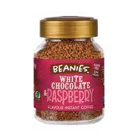 قهوه فوری شکلات سفید و تمشک بینیس Beanies وزن 50 گرم