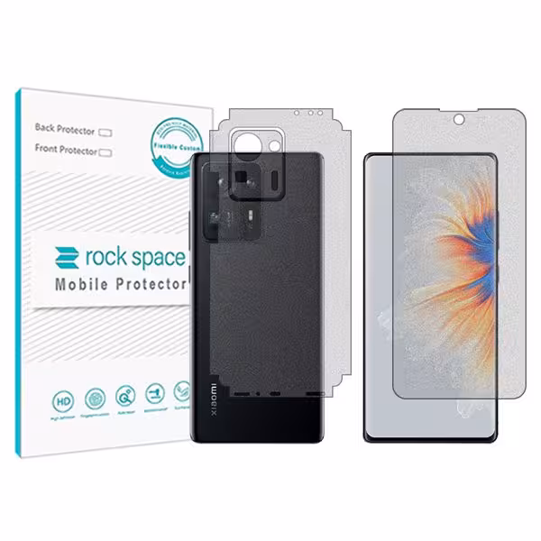 گلس صفحه نمایش و پشت گوشی شیائومی Mix 4 مدل نانو هیدروژل مات برند راک اسپیس کد MS