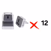 سبد 12 عددی تبدیل برق 3 به 2 تایمر دار مدل AK59 - سفید