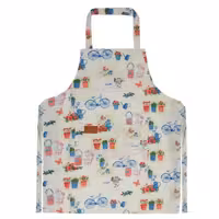 آیدی پیشبند طرح گلدان و دوچرخه