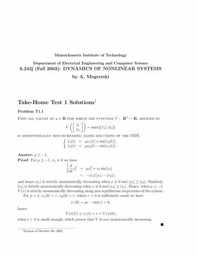 خرید و دانلود نسخه کامل کتاب Lectures - Dynamics of Non-Linear Systems