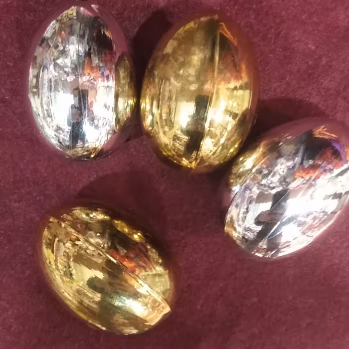 تخم مرغ طلایی نقره ای 1عدد ب انتخاب شما 