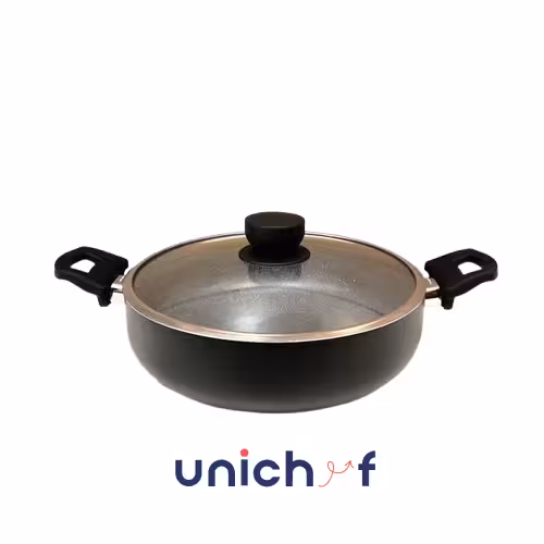 تابه دو دسته 28 کف گرانیت-مشکی