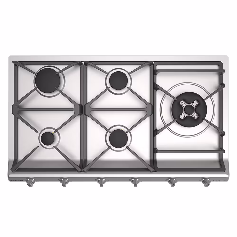 اجاق گاز صفحه ای استیل تورینو پلاس مدل TS-518