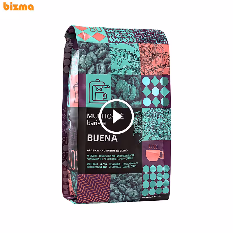 دانه قهوه BUENA مولتی کافه – 250 گرم