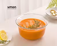 کاسه گرد شیشه ای 3 لیتر لیمون